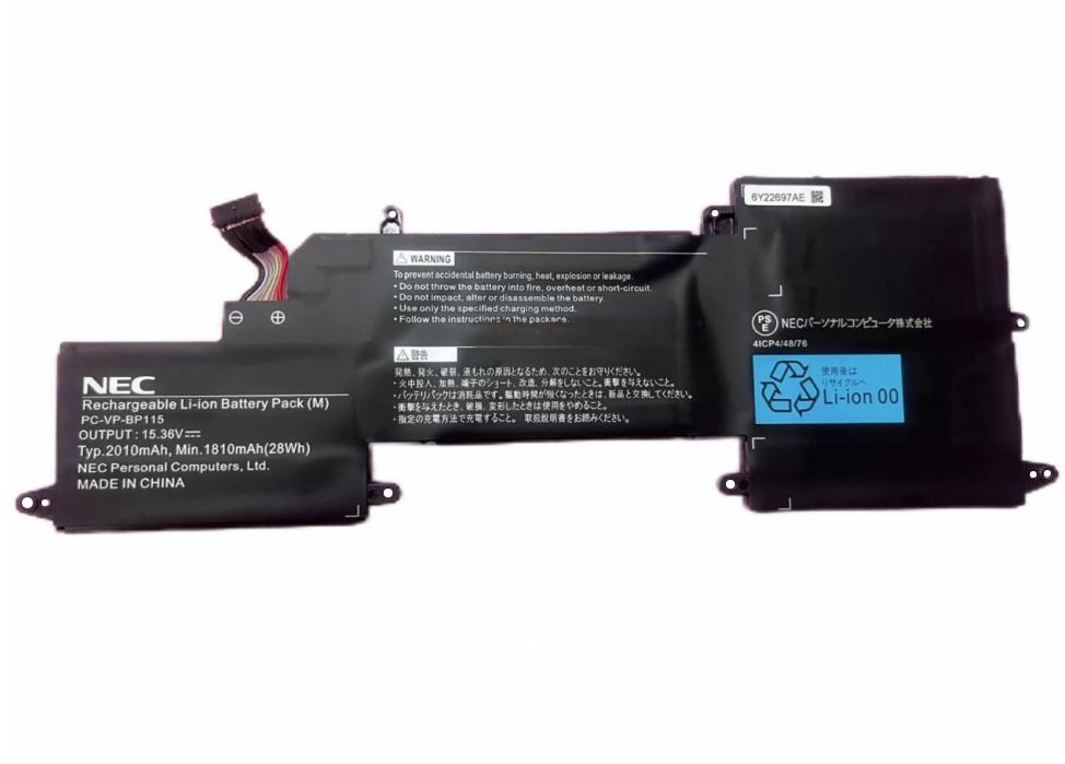 Original 1810mAh 28Wh NEC PC-VP-BP115 Batterie