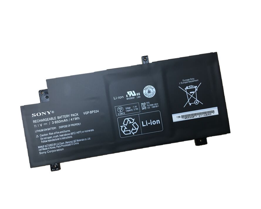 Original 3650mAh 41Wh Sony Vaio SVF15A17CJP SVF15A17CJS Batterie