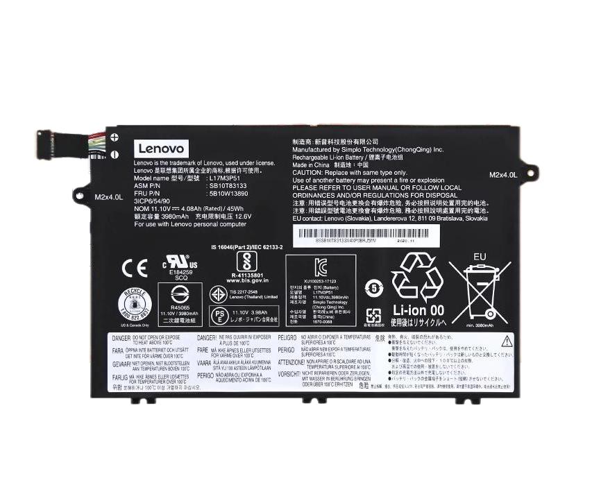 Original 4080mAh 45Wh Lenovo ThinkPad E590 20NB0058MH Batterie