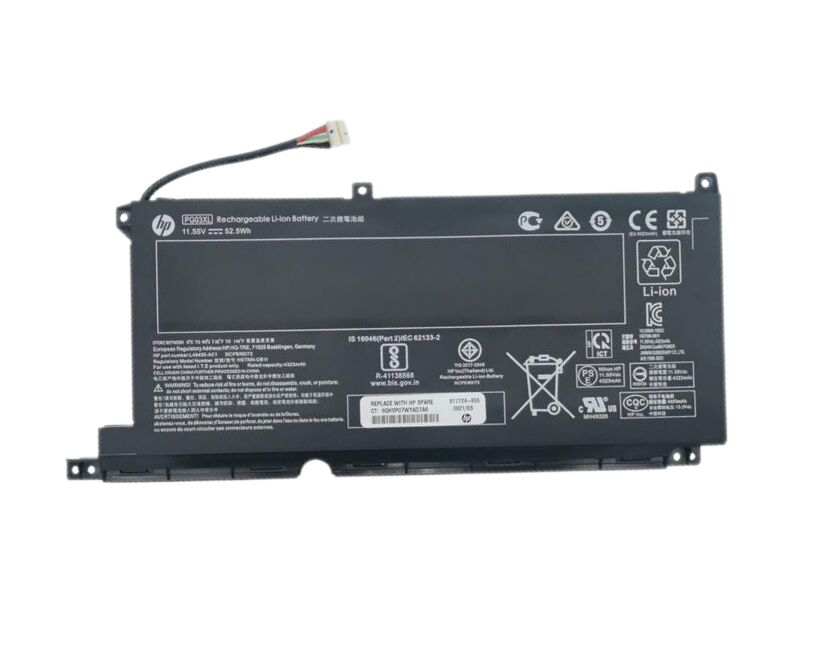 Original 4323mAh 52.5Wh HP Pavilion Gaming 15-dk0027ne 15-dk0394nia Batterie