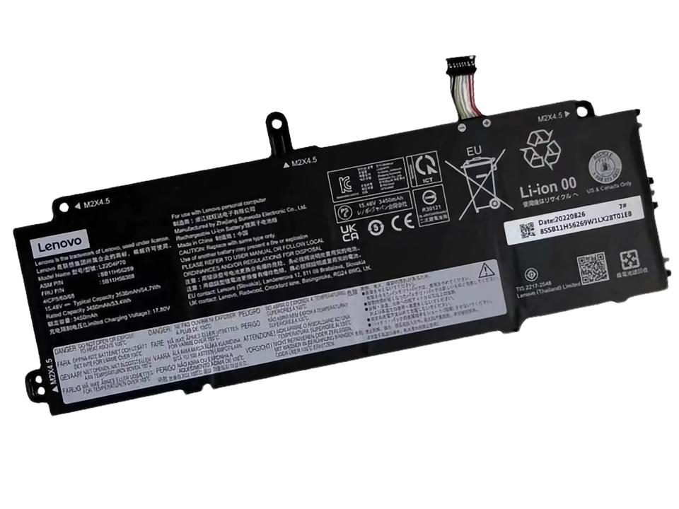 Original 3536mAh 54.7Wh Lenovo ThinkPad X13 Gen 4(Intel)21EX0012ED Batterie