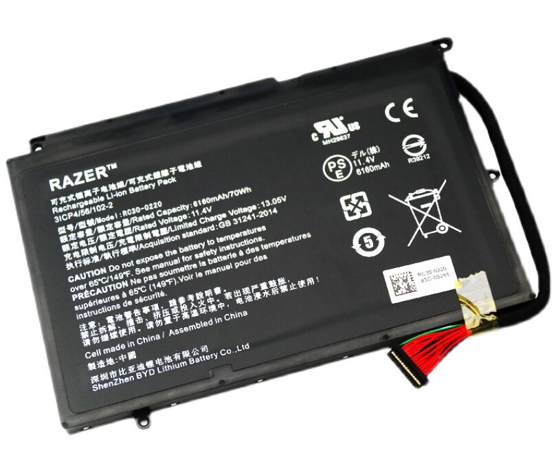 Original 6160mAh 70Wh Razer Blade Pro 17 RZ09-03147W02-R3W1 Batterie