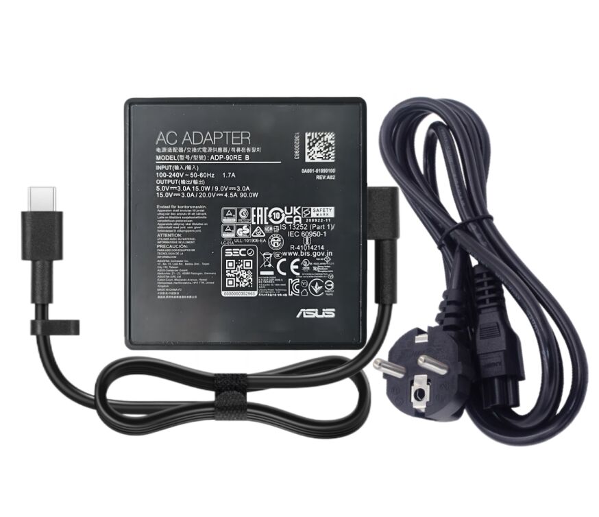 Original 90W USB-C Asus 0A001-00059500 Chargeur AC Adaptateur + Câble Gratuit