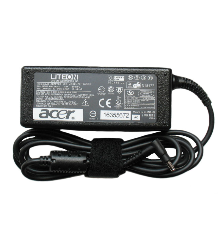 Original 65W Acer Aspire V13 V3-371 V3-371-596F Chargeur AC Adaptateur