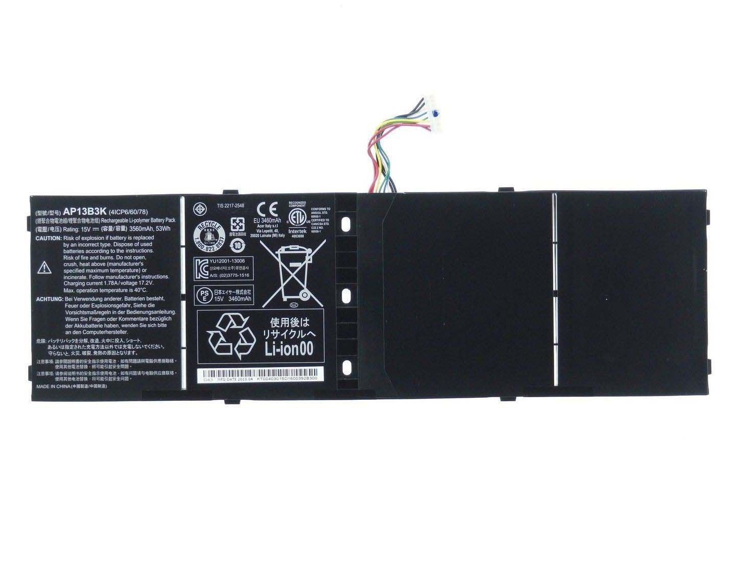 Original 3560mAh 53Wh Acer Aspire V7-482P-6616 Batterie