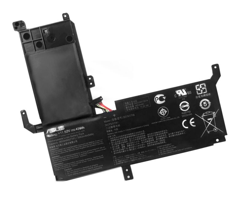 Original 3653mAh 42Wh Asus VivoBook Flip 15 TP510UF-E8023R Batterie
