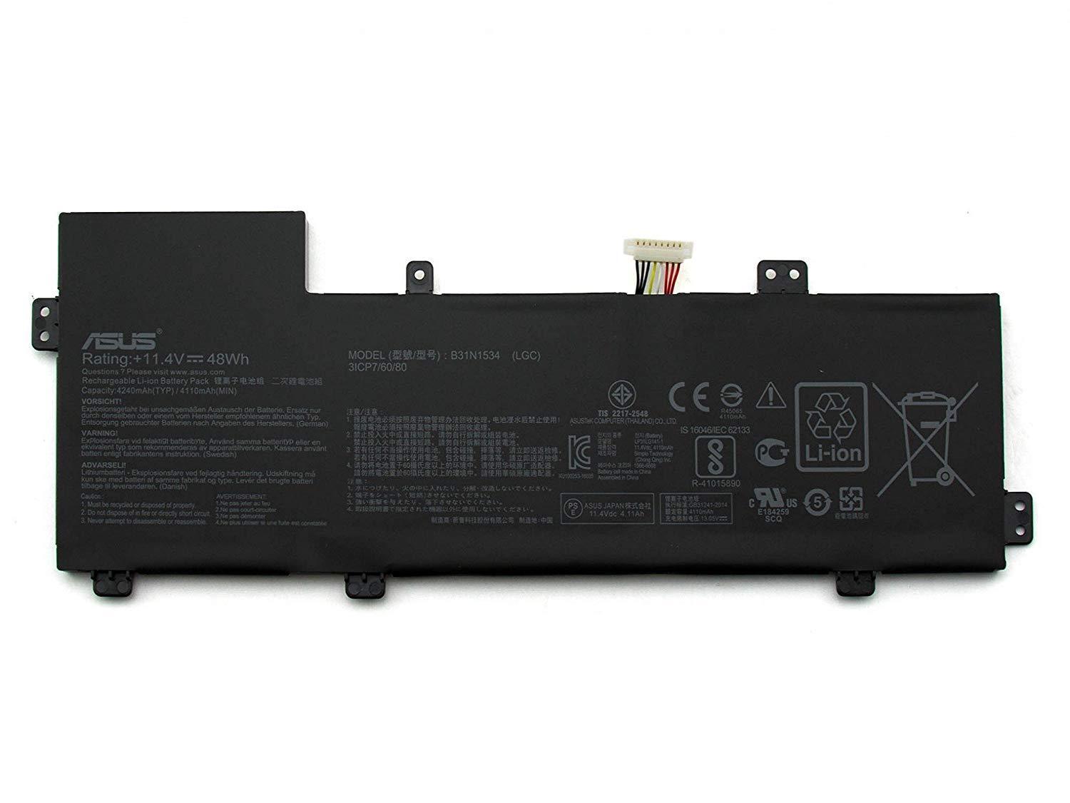 11.4V 48Whr Asus Zenbook UX510 UX510U U5000 Batterie
