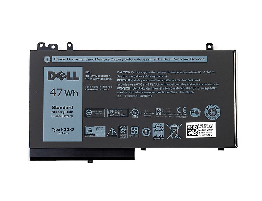 Original 47Whr Dell 0RDRH9 RDRH9 Batterie
