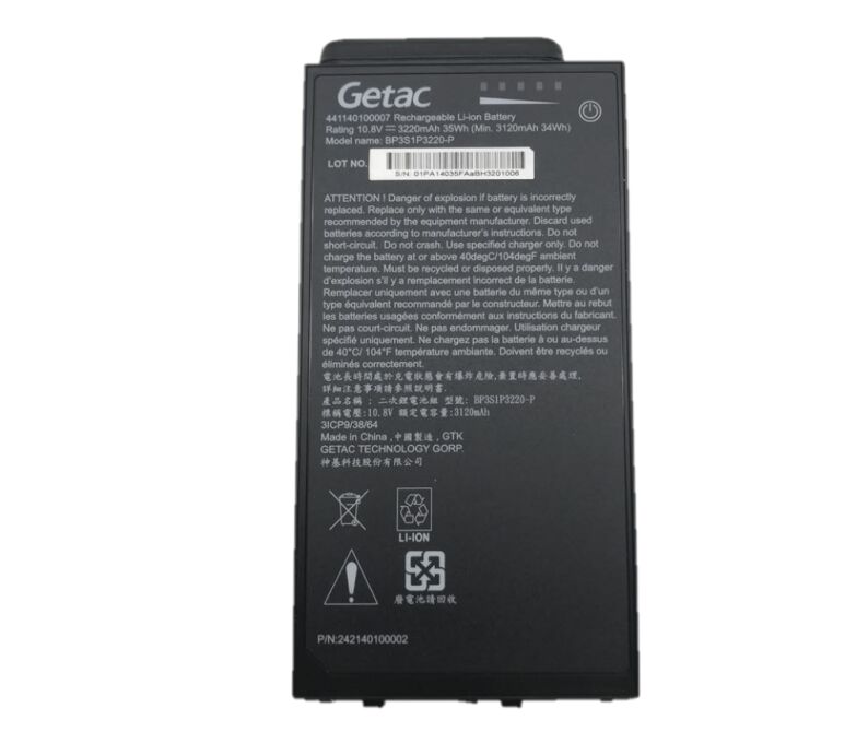 Original 3220mAh 35Wh Getac 441140100007 BP3S1P3220-P Batterie