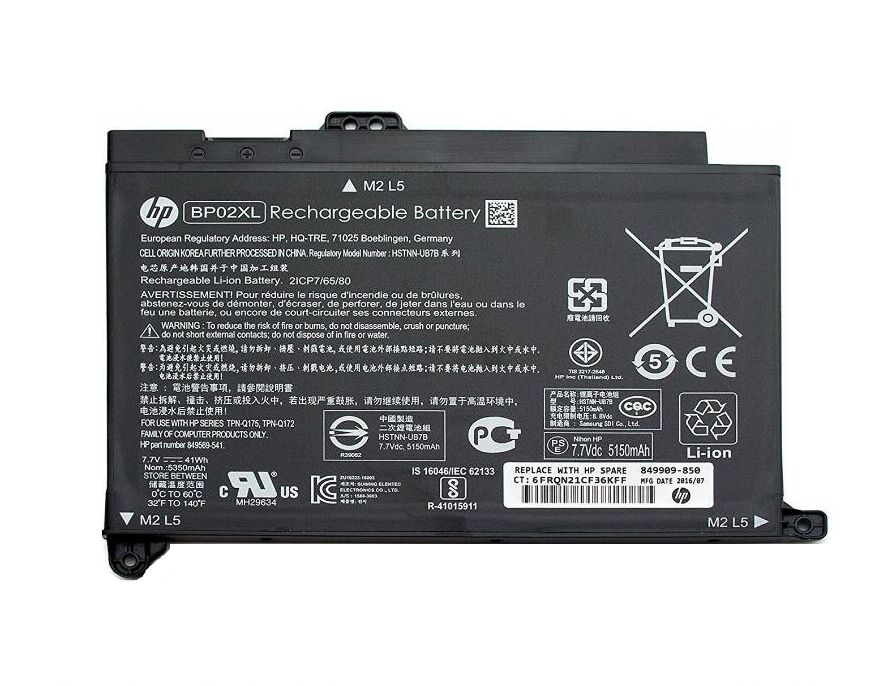 Original 41Wh HP Pavilion 15-au121ng 15-au121nf Batterie