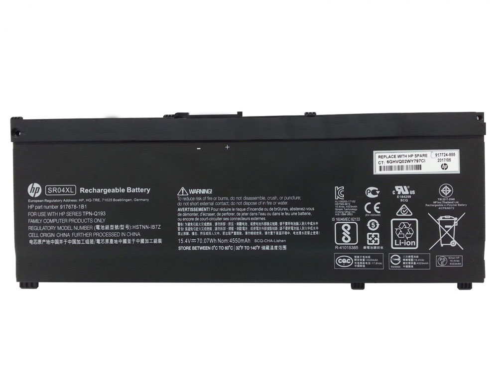 Original 70.07Wh HP Pavilion Power 15-cb016nf 15-cb530tx Batterie