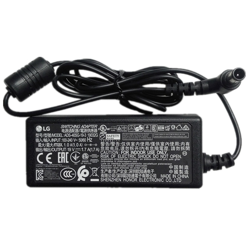 19V 1.7A Chargeur AC Adaptateur LG ADS-40SG-19-3