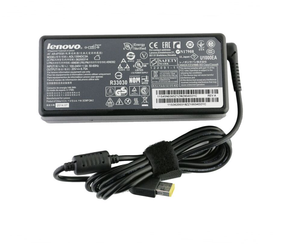 Original 135W Lenovo IdeaPad Y700-15ISK Chargeur AC Adaptateur