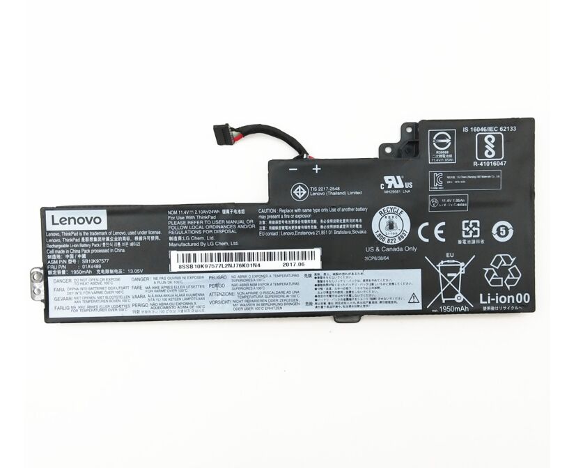 Original 24Wh Lenovo 01AV421 SB10K97578 Batterie