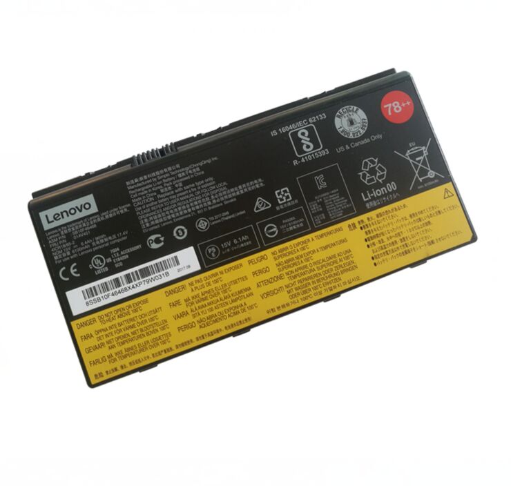 Original 78++ 6400mAh 96Wh Lenovo ThinkPad P71 20HKS0DC00 Batterie