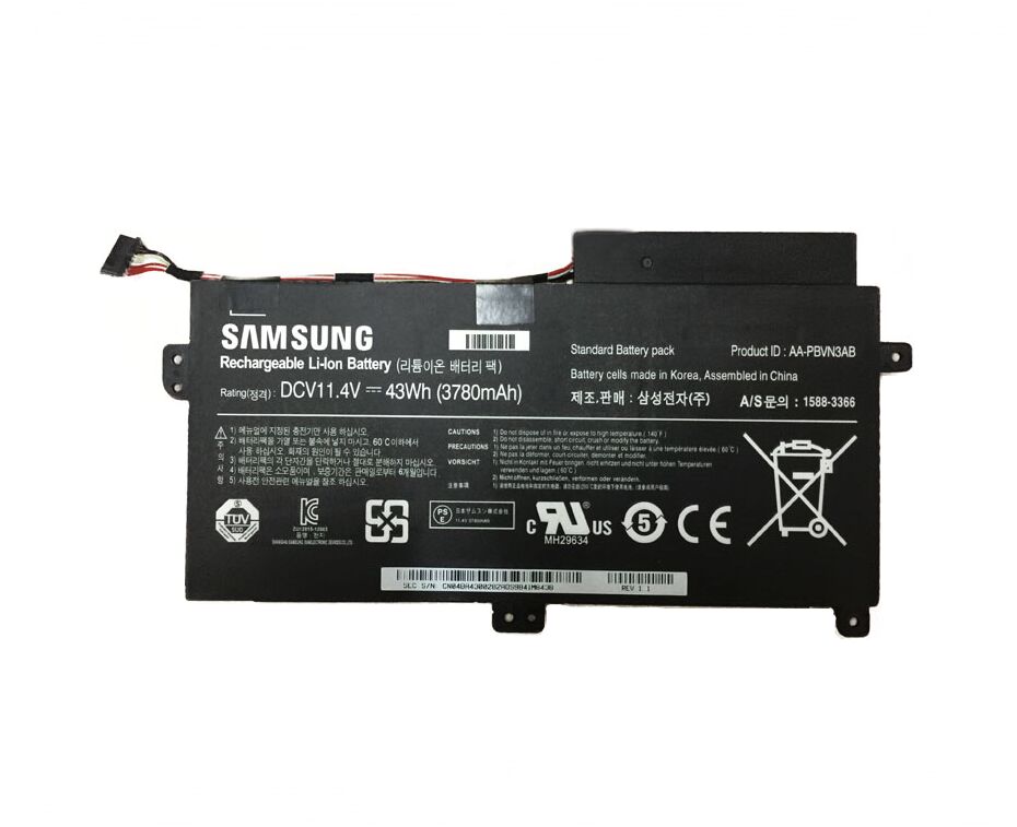 43Wh Samsung NT370R4E-S54S NT370R4E-S58W NT370R4E-S69W Batterie