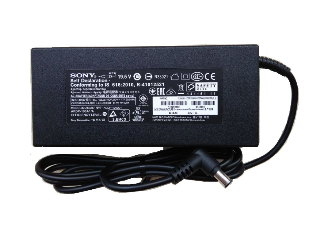 Original 19.5V 5.2A 101W Sony LCD TV BBAE2 Chargeur AC Adaptateur