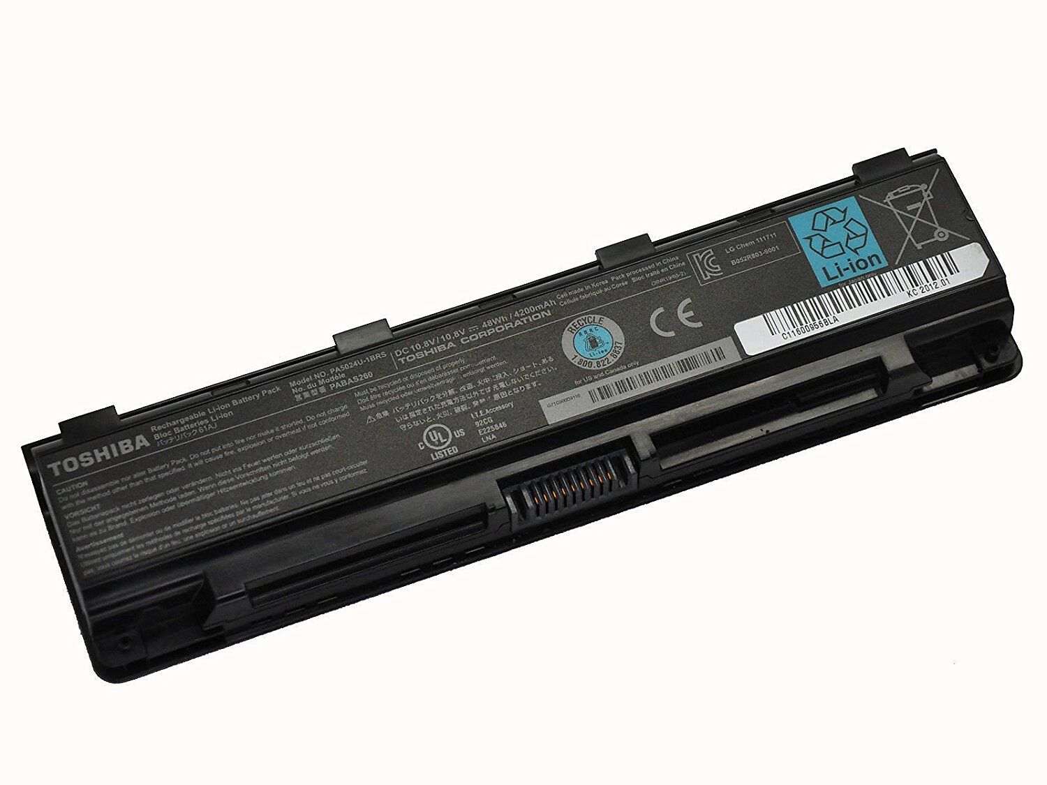 Original 48Wh 4200mAh Toshiba Dynabook Qosmio T752 Serie Batterie